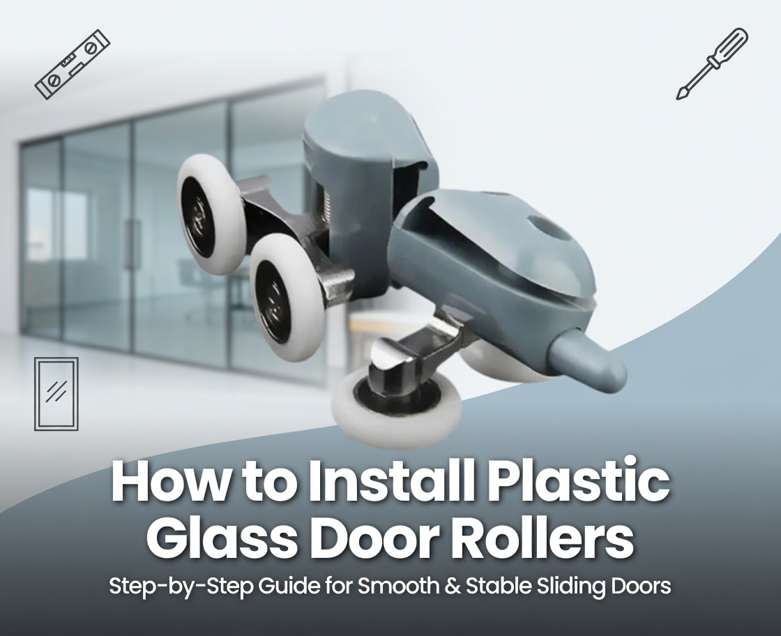  Como instalar rolos de porta de vidro plástico
