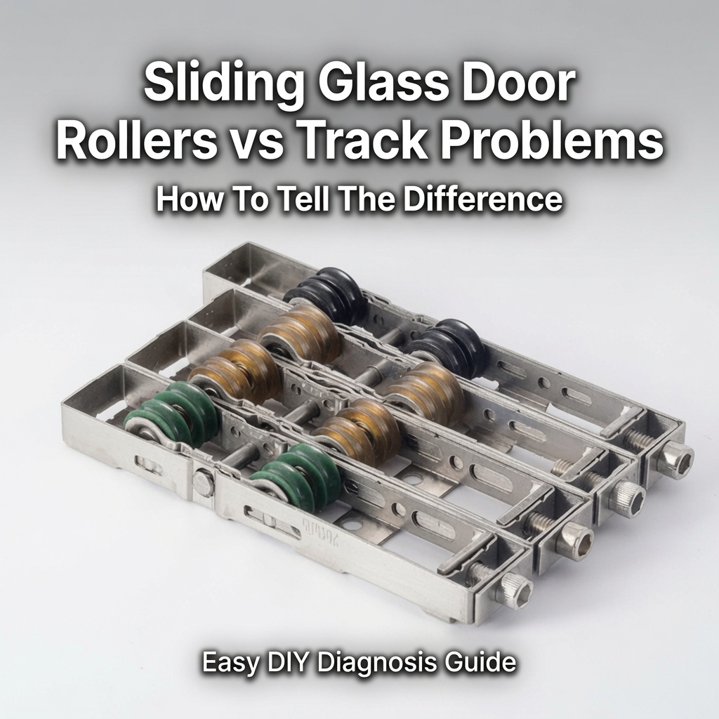  Rolos de porta de vidro deslizante versus problemas de trilho: como saber a diferença