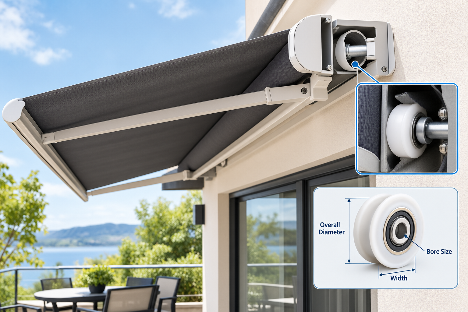 Awning Roller Dimensions and Installation Fit Guide